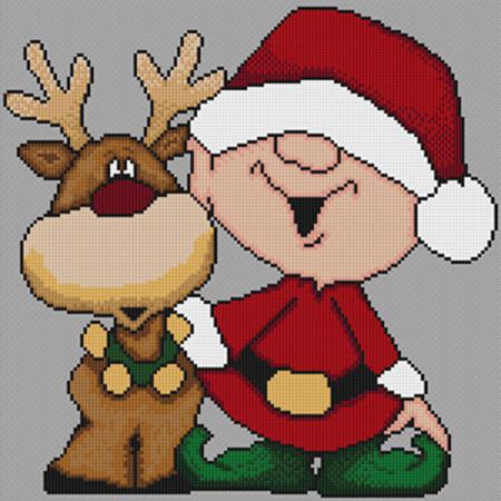 Cute Deer and Elf